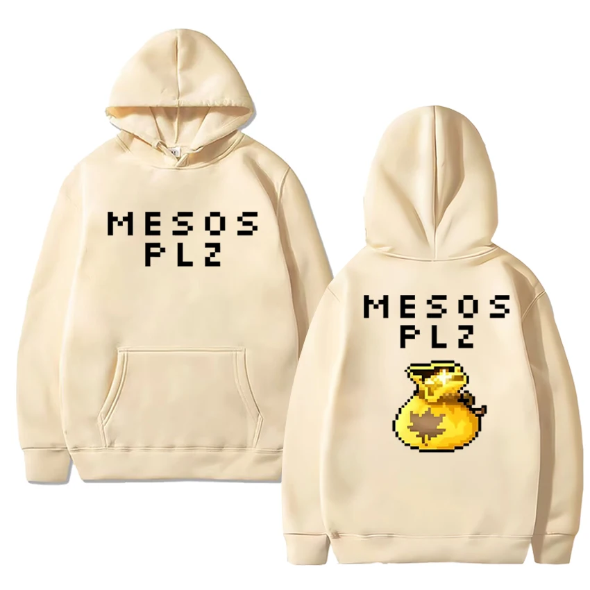 2025 Nieuw in MapleStory Grappige Dubbelzijdige Grafische Winter Sweatshirt Mannen vrouwen harajuku Fleece Hoodie Unisex Casual truien