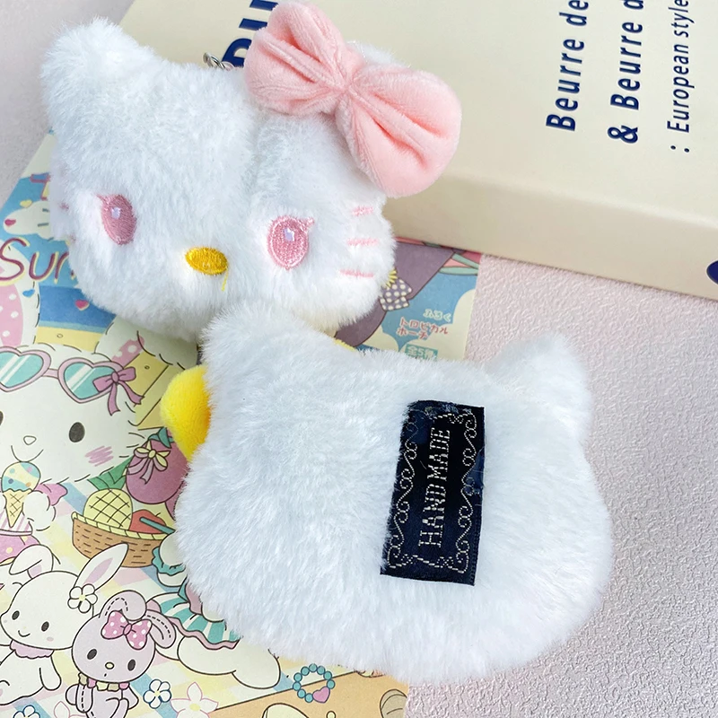 Sanrio Cartoon Plush brooch transformation Kuromi Hello Kitty brooch cute accessory Dolls for Kids Girl Women brooch