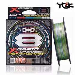 YGK X BRAID Upgrade X8 PENTAGRAM Fishing Line Multifilament X8 PE Line NEW COLOR Super Strong Japan Fsihing Line 16LB-60LB
