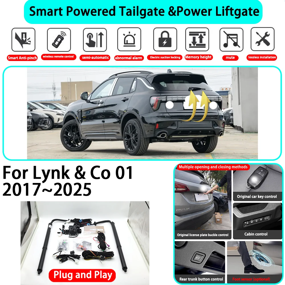 

﻿for Lynk & Co 01 2017~2025 OEM Smart Automatic Powered Tailgate Electric Power Tailgate Lift Kit Key Close Plug and Play