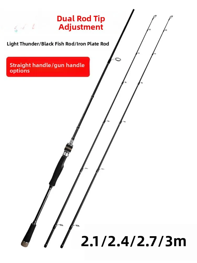 طقم صنارة صيد من ألياف الكربون بطول 2.7 متر، مقبض على شكل مسدس، لصيد الأسماك في البحر، صنارة صيد طويلة المدى، طقم صنارة صيد س... #5