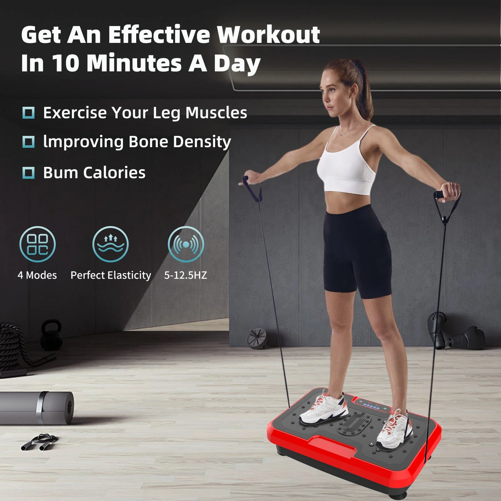 Mini Vibration Plate Fitness Platform Exercise Machine Vibrating Lymphatic Drainage Shaking WholeBody Shaker Workout Weight Loss
