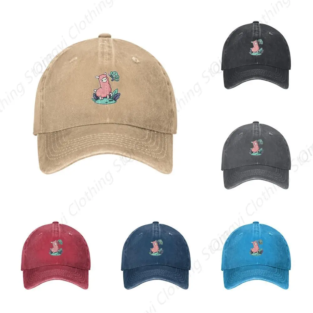 Camel Watching Butterfly Baseball Cap For Men Women Vintage Trucker Hat Golf Hats Dad Hat