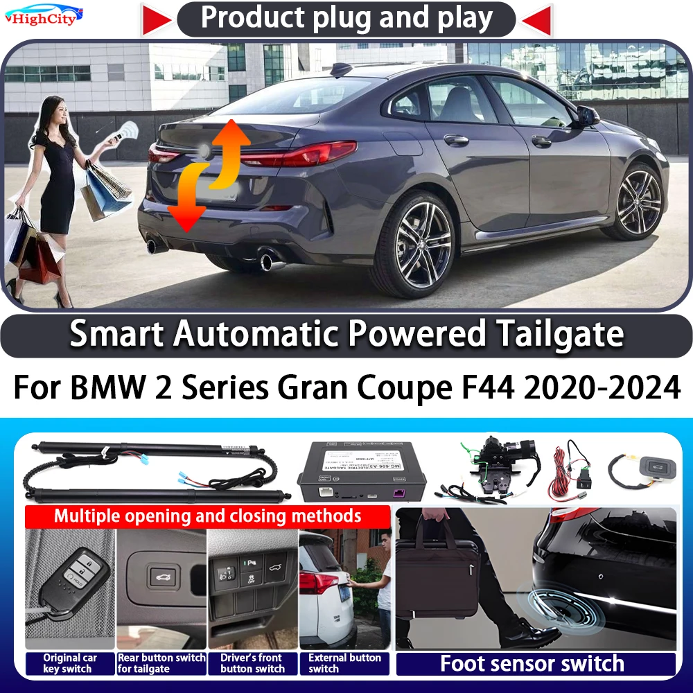 

For BMW 2 Series Gran Coupe F44 2020-2024 Smart Automatic Powered Tailgate Key Control Trunk Close Kit Electric Power Tailgate