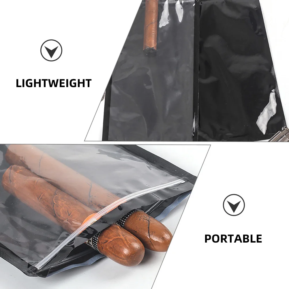 

5pcs Portable Bag Reusable Travel Bag Reusable Travel Storage Durable Moisture Retention Cigar Holder Cigar Accessories