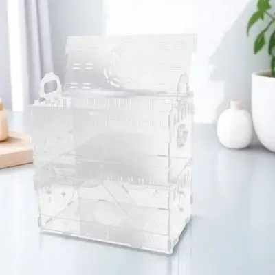 

1Pcs Acrylic Clear Hamster Cage Long-Lasting Small Animal Villa Cage Cozy Nest for Hamster Hedgehog Guinea Pig