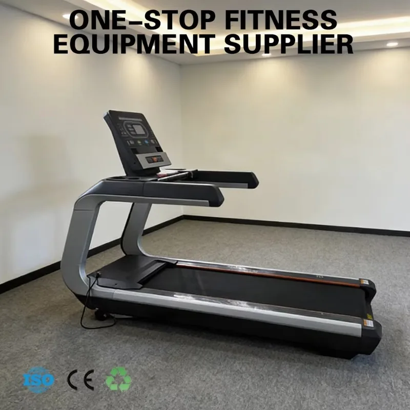 Multi-functional Jun Cheng Steel Electric Commercial Aerobic Treadmill Calories Tracking 1.0-20km/h Speed Range 0%-15%
