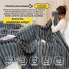 Thickened Wide Striped Flannel Multifunctional Blanket Autumn, Can Be Used As Bed Sheet Winter Blanket, Sofa Blanket,nap Blanket 4 Thickened Wide Striped Flannel Multifunctional Blanket Autumn, Can Be Used As Bed Sheet Winter Blanket, Sofa Blanket,nap Blanket 4