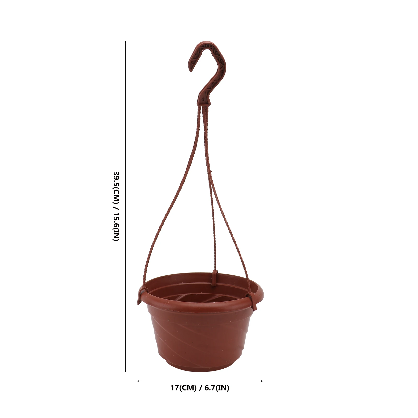 

4 Pcs Hanging Flower Pots Durable Thick Plastic Suitable Study Room Balcony Office Display Plants Home Decor Styles Garden