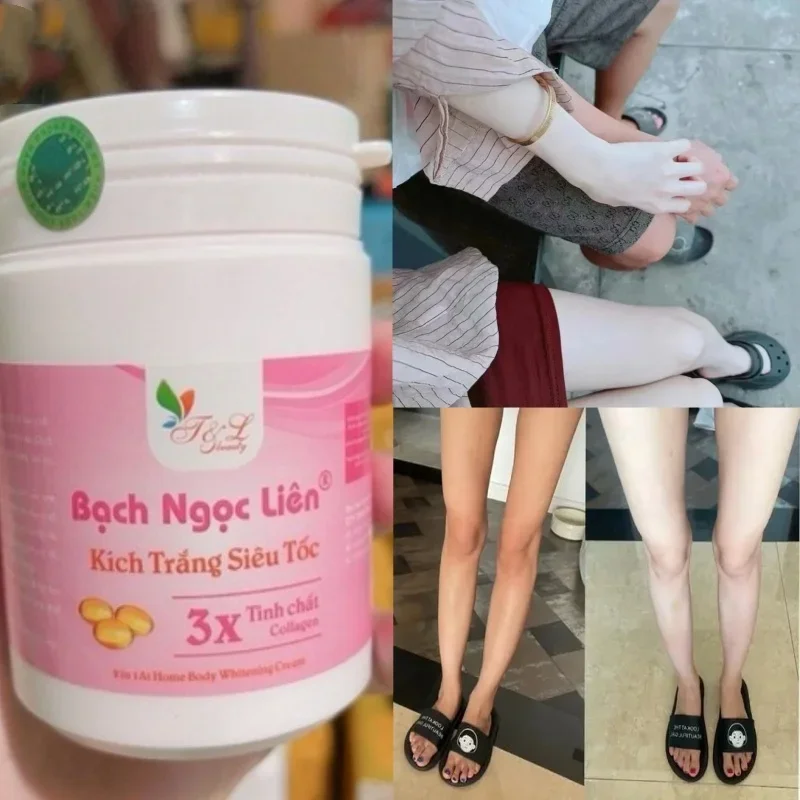 KEM kích trêng bạch NGR C liên 3X Tinh Chat 2in คอลลาเจน1 AT Home KEM Body siêu trêng Remove Dark, Bright whiteness 250G