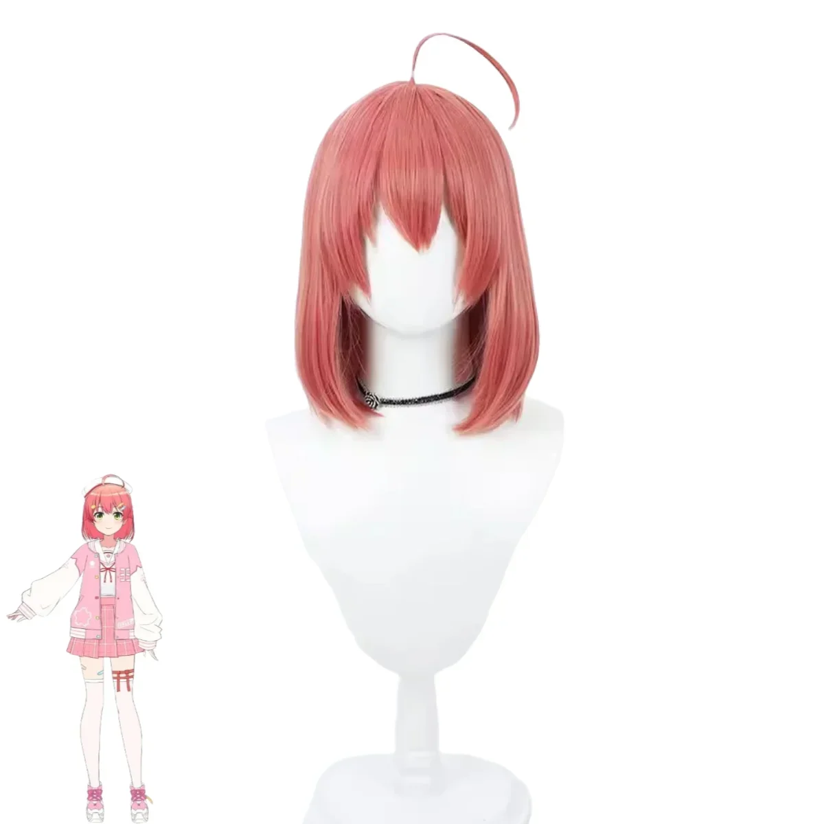 Anime Virtual YouTuber Sakura Miko Cosplay Costume VTuber Hololive Pink JK School Uniforms Skirt Wig Shoes Lovely Carnival Suit