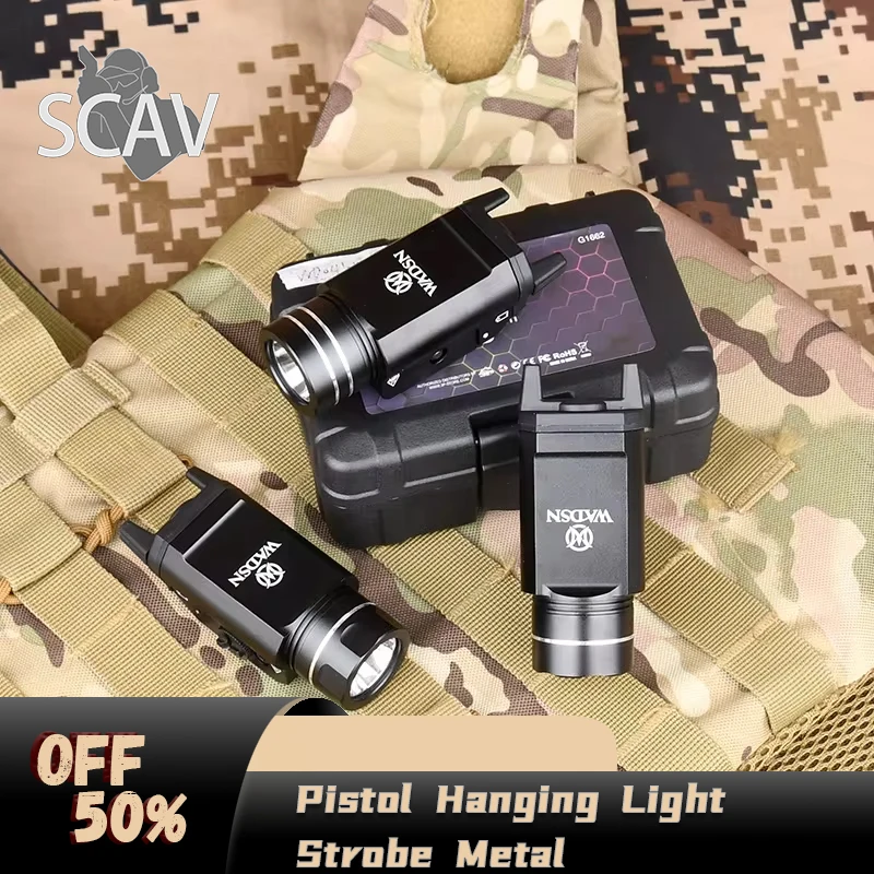 

Tactical TR 1 HL Pistol Hanging Light Strobe Metal 800 Lumens CNC Powerful Flashlight For Glock 17 19 X300 X400 Hunting Airsoft