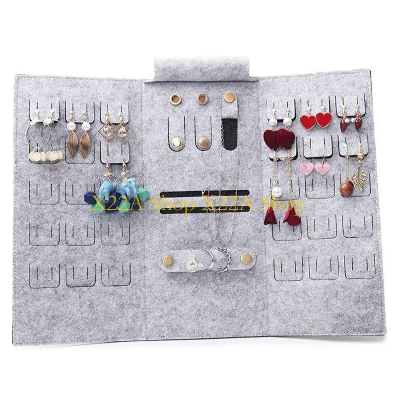 

Unique Travel Jewelry for Case Foldable Jewelry Roll Storage Bag for Necklace