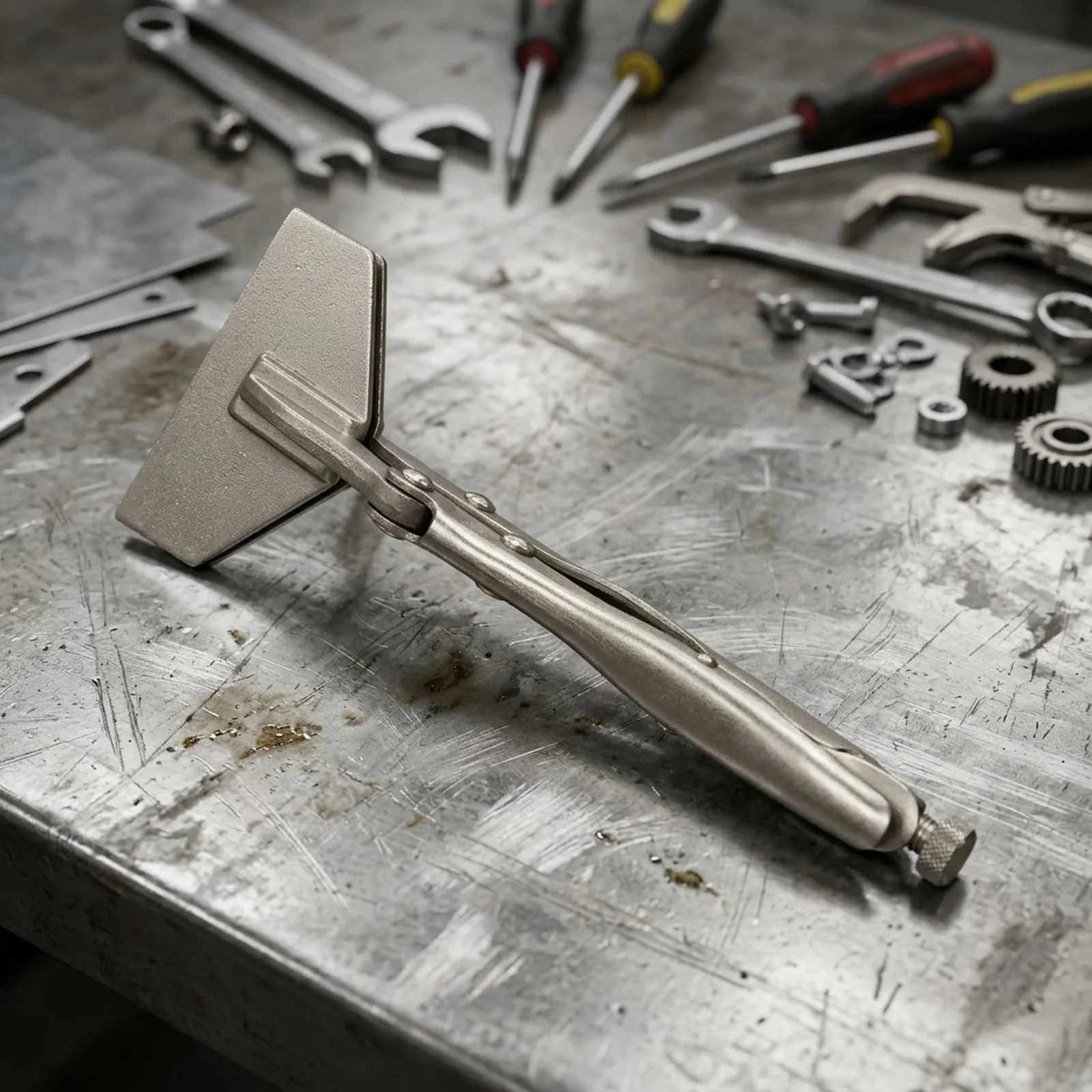 Professional Locking Clamp Tool Clamp Welding Pliers Sheet Metal Clamp Curved Jaw Design Nickel-plated Alloy Steel
