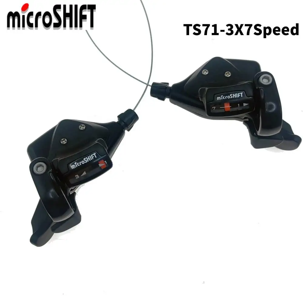 Alavanca de Câmbio Dianteira e Traseira MicroSHIFT para Bicicleta 3/7 21 Velocidades MTB Mountain Bike Peças de Câmbio para Bicicleta