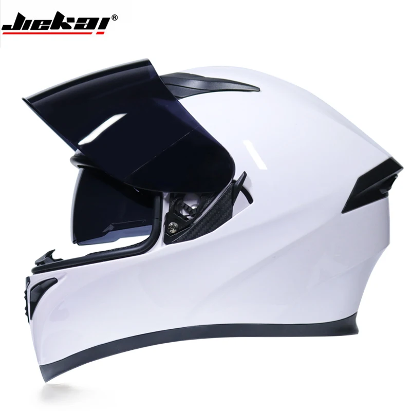 Marca nueva de JIEKAI completa máscara de invierno cálido doble sombra moto rcycle Casco moto rcycle capacete moto Casco de