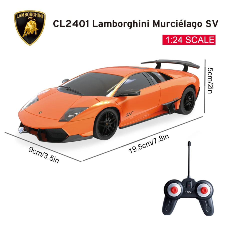 Samochód zdalnie sterowany Lamborghini Murciélago LP670-4 SV w skali 1:24