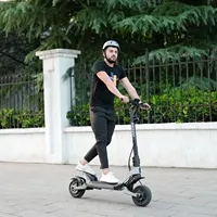 HEZZO F6 1600W Dual Motors 10in Off-road Folding E scooter 60V 23AH Lithium Battery Long Range Full Suspension Electric Scooter