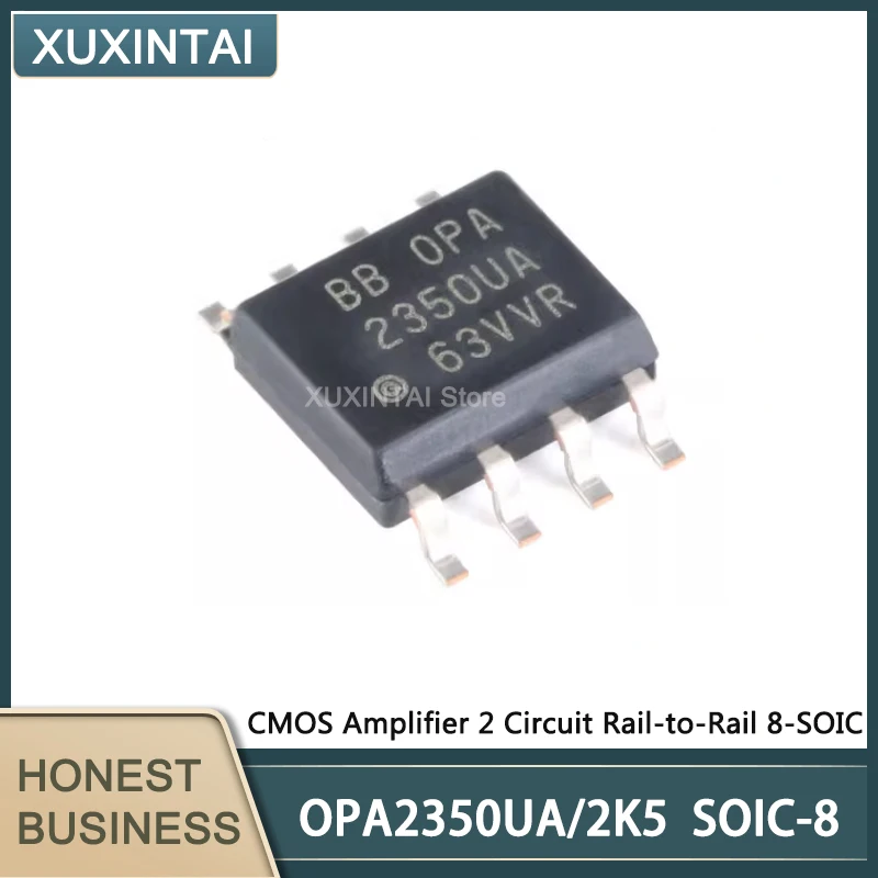 10Pcs/Lot  New Original  OPA2350UA/2K5 OPA2350UA CMOS Amplifier 2 Circuit Rail-to-Rail 8-SOIC