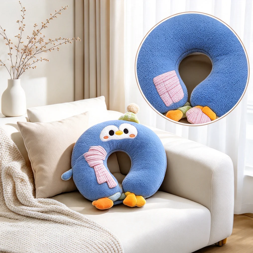 Funny Soft Cute Gift Throw Pillow Cushion for Home Bed Office Sofa Living Room Decor Bottom Anti Slip Machine Washable