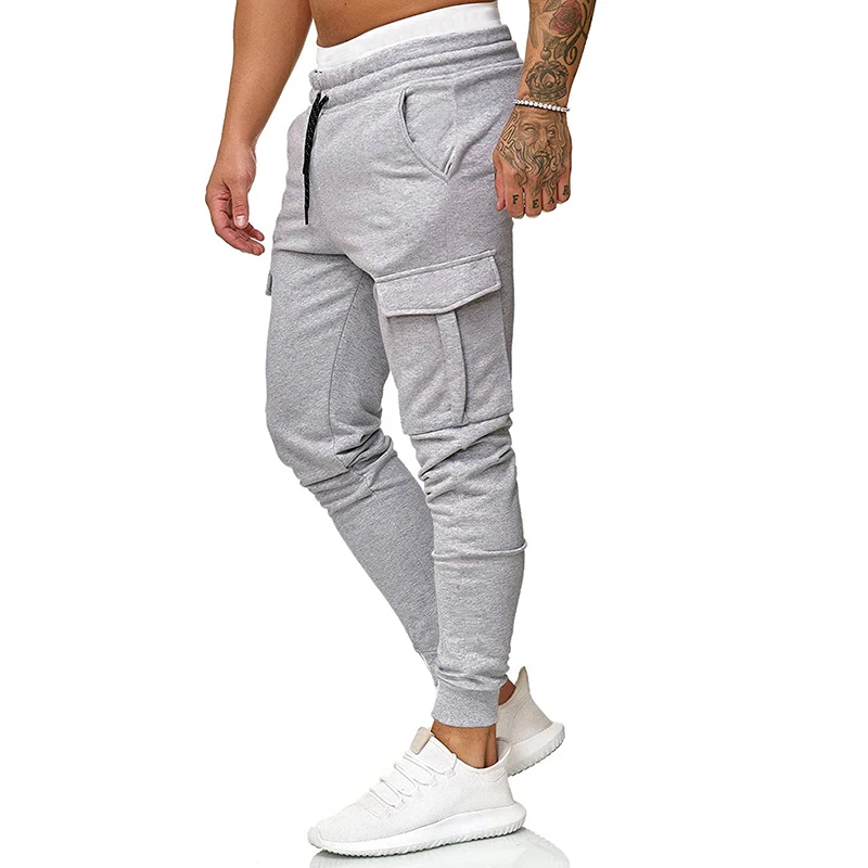 

Mens Pants Streetwear Joggers Pocket Man Casual Trousers Gym Pant Men Drawstring Tracksuit Sport Sweatpants P80