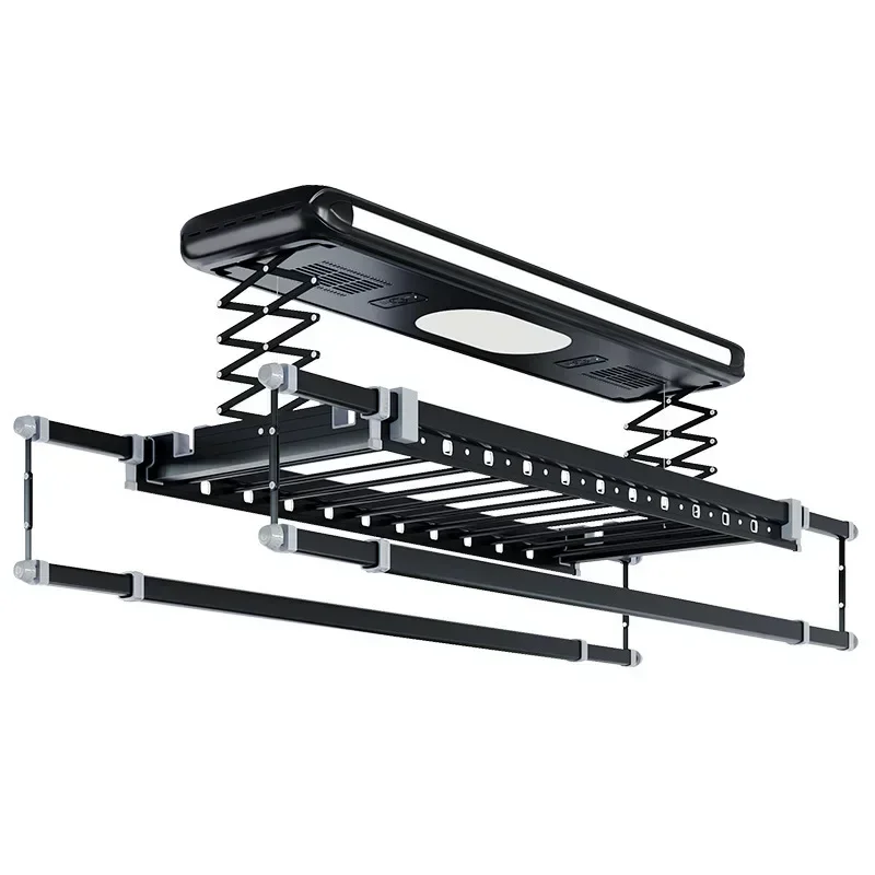 Home Electric Intelligent Electric Drying Clothes Rack Four-bar Telescopic Lifting Remote Control Drying Machine Aluminum Alloy