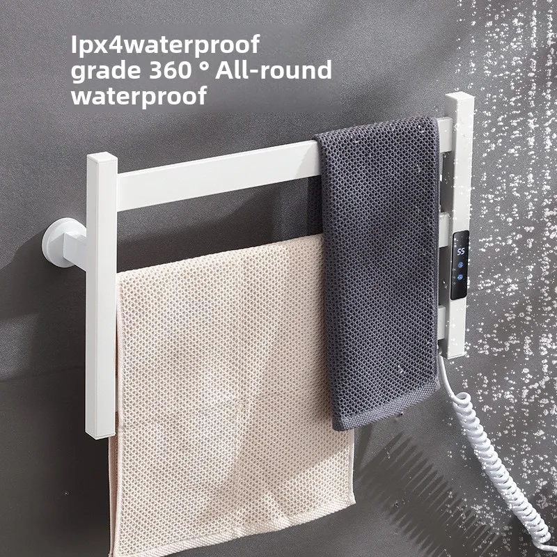 

Stainless Steel Towel Warmer Smart Constant Temperature Bathroom Heater Wall-mounted Towel Rack Electric Hygienic Dryer System