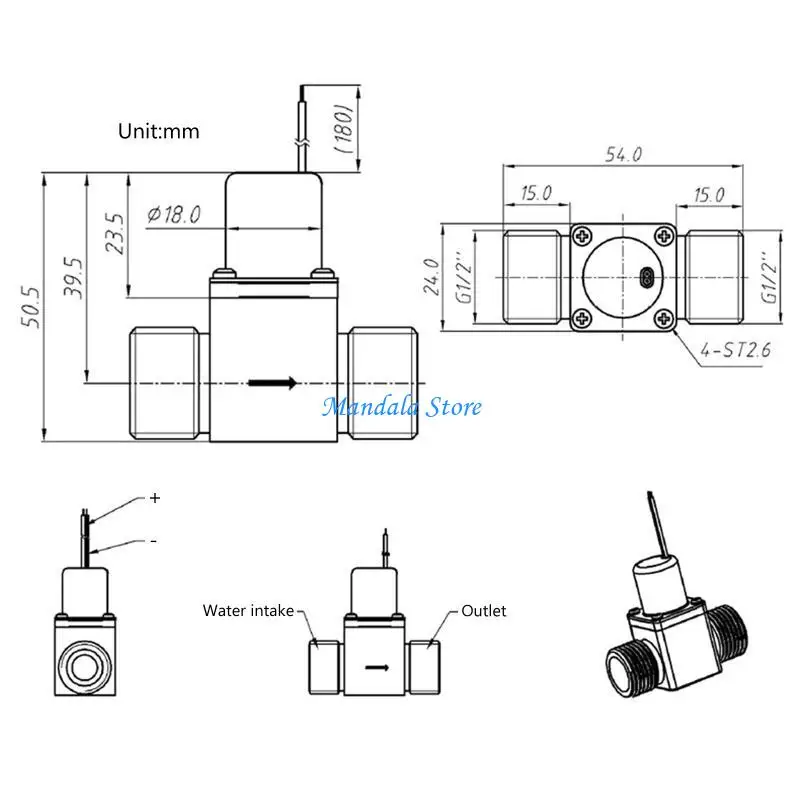 U2JC Solenoid for Valve Water Pul Electromagnetic for Valve Brass for D