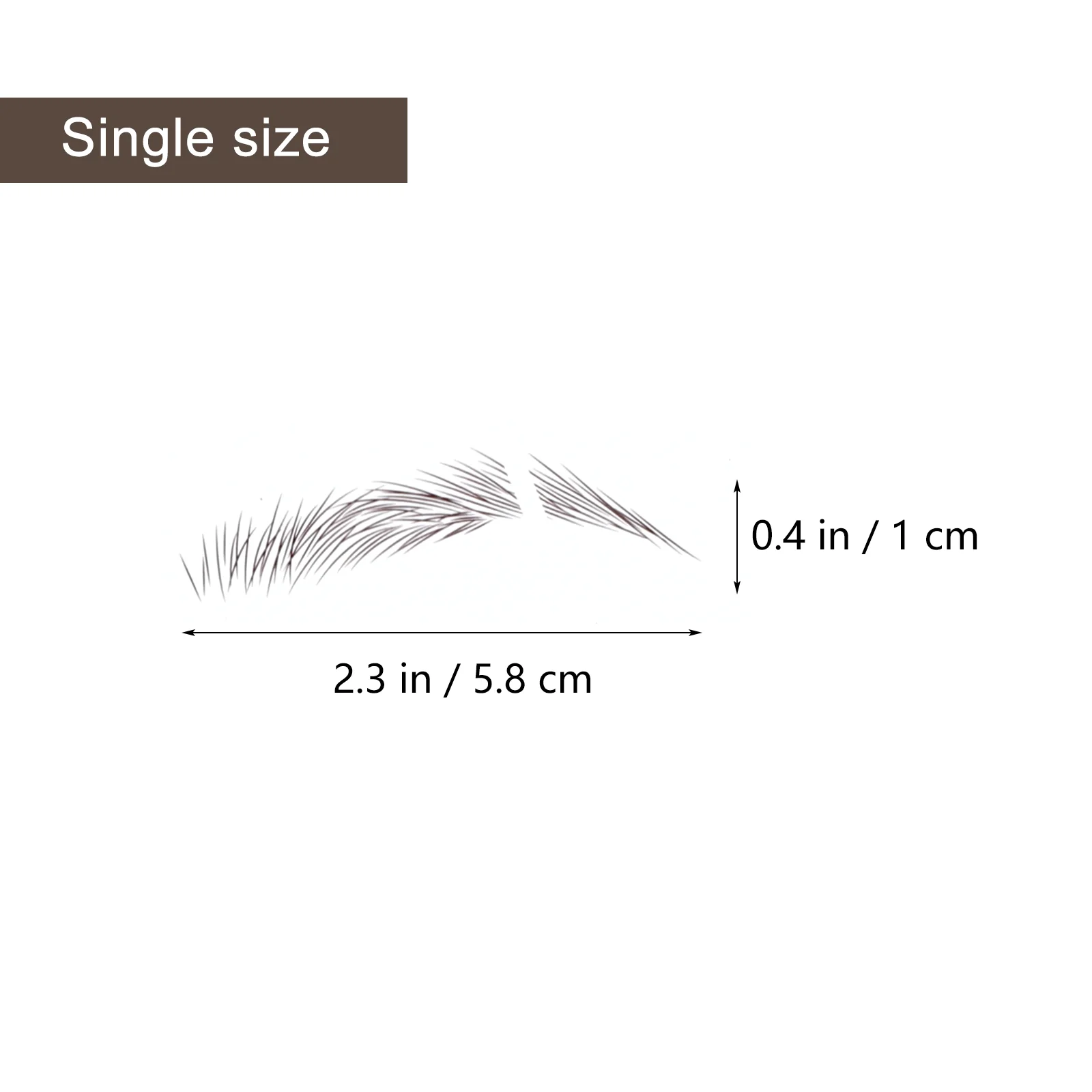 6 uds pegatinas para cejas tinte Fondant cejas maquillaje pigmento tinte Kit lápiz 3d uñas tatuajes artificiales transferencia