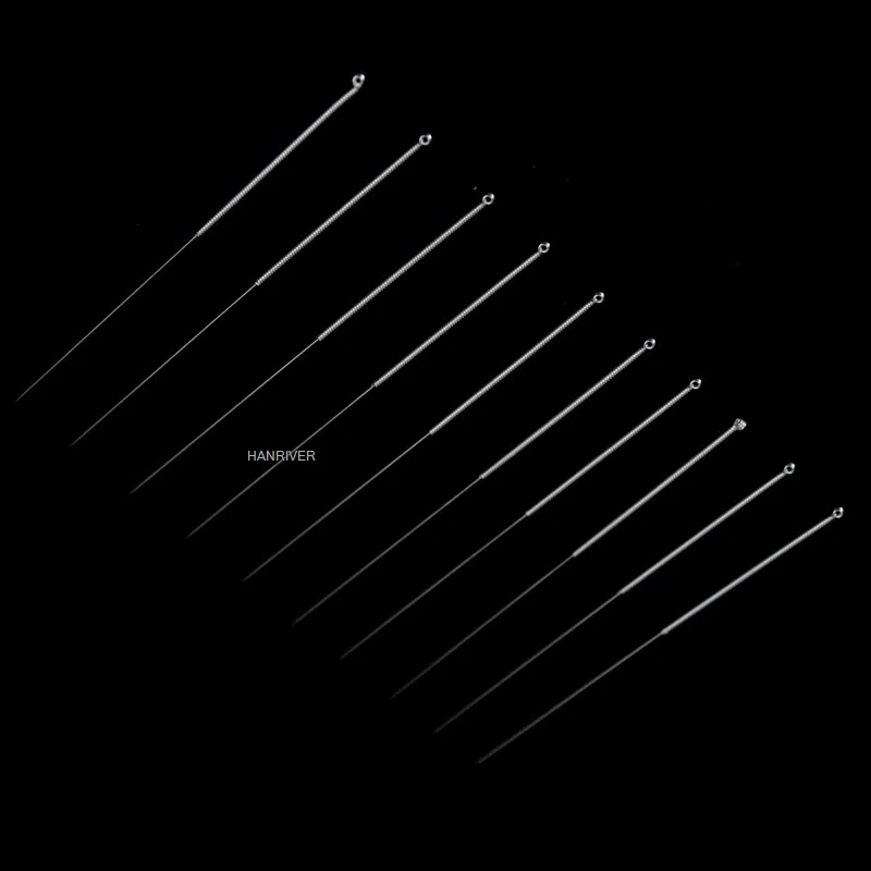 Authentic huatuo silver-plated non-disposable needles 200 pcs reusable acupuncture needle size 0.25/30/35/40mm