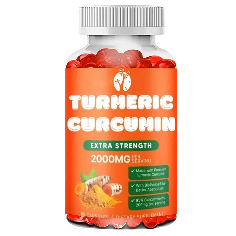 

Добавка для куркумы, 2000 мг, содержит BioPerine, 95% куркумина — поддержка суставов и иммунитета, 60 капсул