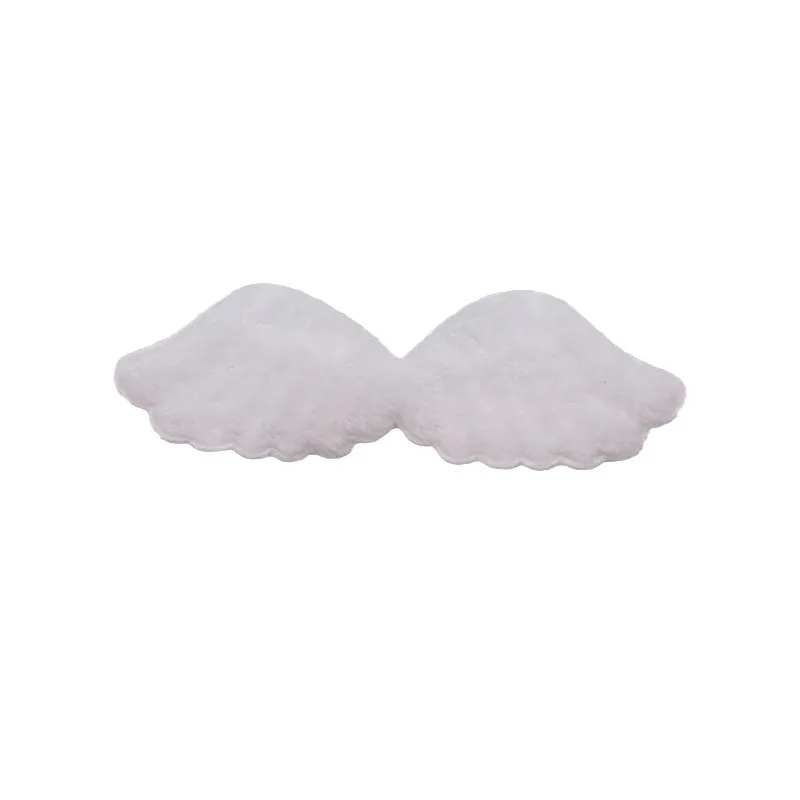 50Pcs 7.5x2.5CM White Angel Wing Padded Applique For Children\'s Headband Hair Clip Accessories Hats Decoration Patches