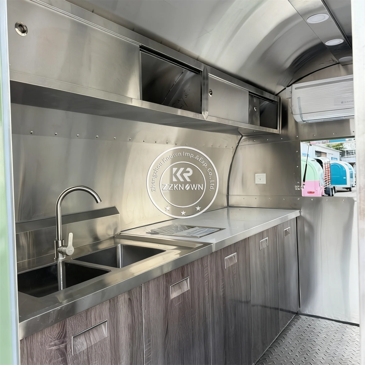 컨세션 트레일러 이동식 푸드 키오스크 바베큐 아이스크림 카트 커피 트럭 야외 푸드 트레일러 트럭 (풀 키친 포함)