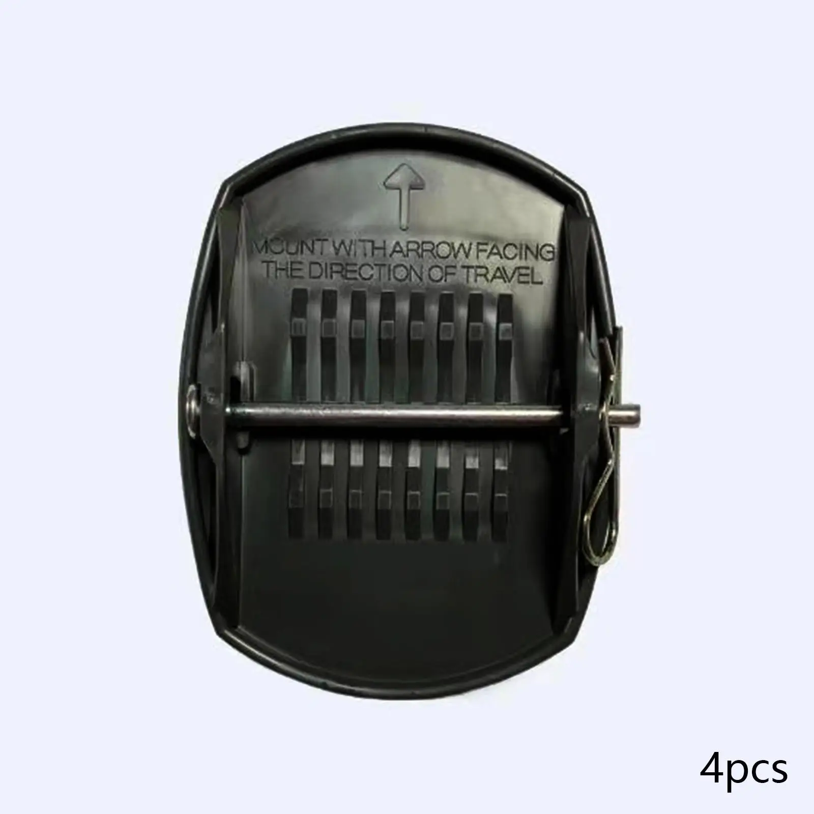 

4 Pieces Generic RV Trailer Jack Pads Accessories Easy to Install Sturdy Support Stand Adapter Replace Black Jacking Lift Pad