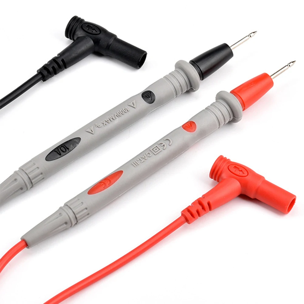 1 Pair Digital Multimeter Probe Soft-silicone-wire Needle-tip Universal Test Leads With Alligator Clip For LED Tester Multimetro