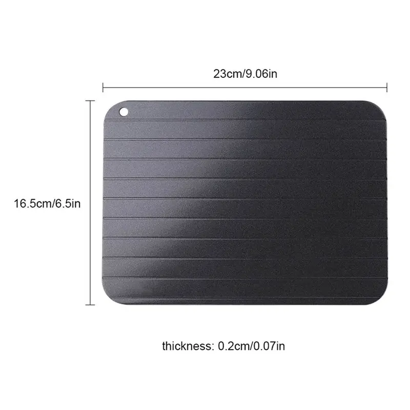 A69efast تذويب صينية معدنية الألومنيوم ذوبان صينية لوحة إزالة الجليد صينية الوجبات السريعة اللحوم ذوبان صينية أداة المطبخ #6