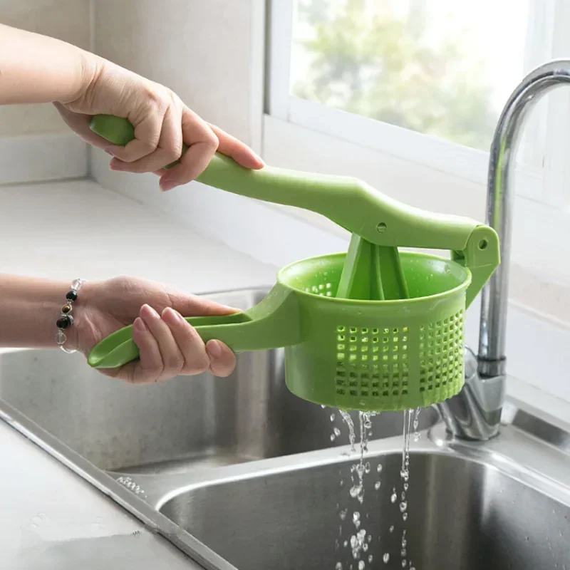 Presse à main presse-eau multifonctionnel remplissage de légumes déshydrateur boulette remplissage presse-fruits et légumes presse-agrumes