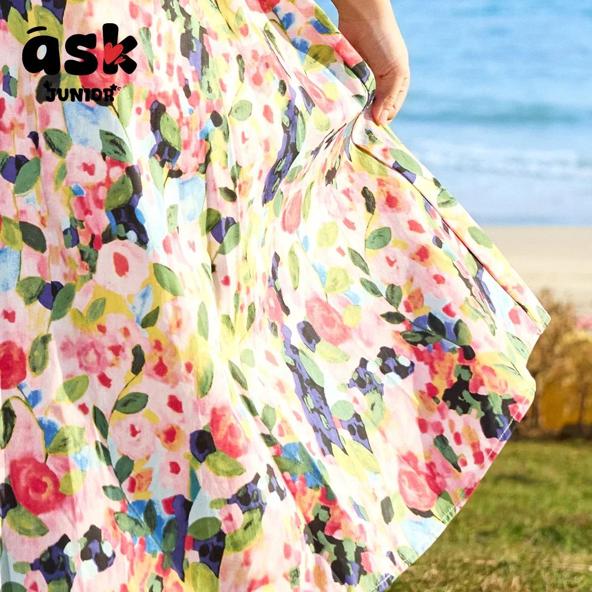 فستان صيفي بدون أكمام مطبوع عليه زهور للفتيات الصغيرات #6