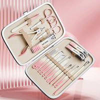 Gradient Nail Tools 7/10/18 Pcs Professional Stainless Steel Nail Clipper Set Manicure Pedicure Set of 30pcs Travel Grooming Kit