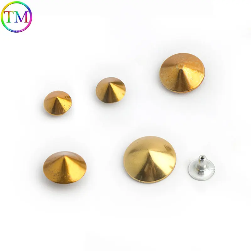 50-200 Pieces Metal Round Screw Back Rivets Studs Decoration Star Rivets Spikes Clothing Handbag Shoes Craft Diy Accessories