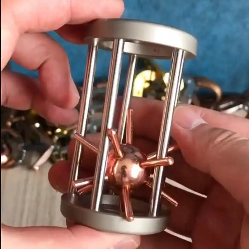 قفل فتح قفص ستار المعادن المضايقين الألغاز للأطفال والكبار اختبار الذكاء اللعب الخدع السحرية تحدي العقل هدايا فريدة من نوعها