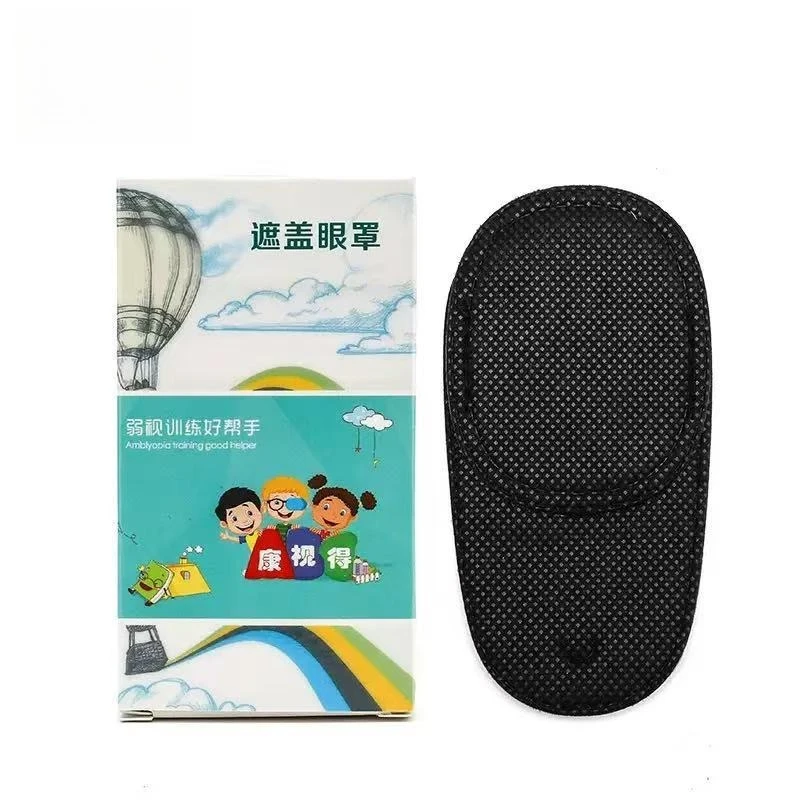 6pcs Glasses Patch Occluder for Amblyopia & Strabismus Training - Full Light Blocking Eye Cover for Adults Reusable Glasses Mask
