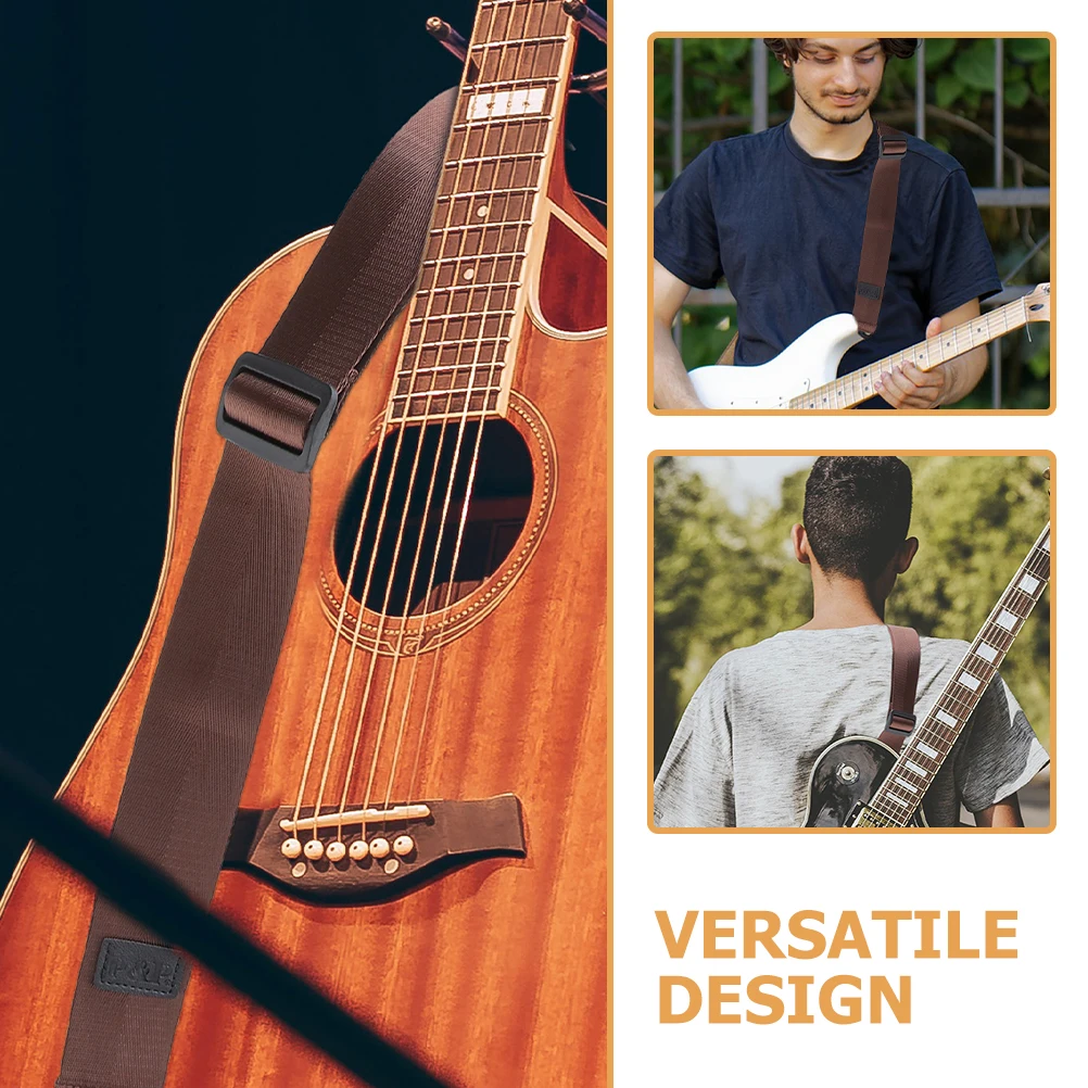 

2 Pcs Guitar Strap Adjustable Accessories Acoustic Replace Shoulder Straps Pocket Folk Electric