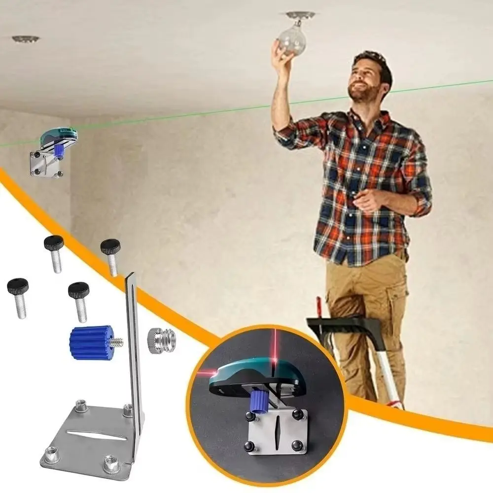 Support mural universel robuste en acier inoxydable, support de niveau Laser multifonctionnel, conception Portable, prend en charge les chargeurs lourds