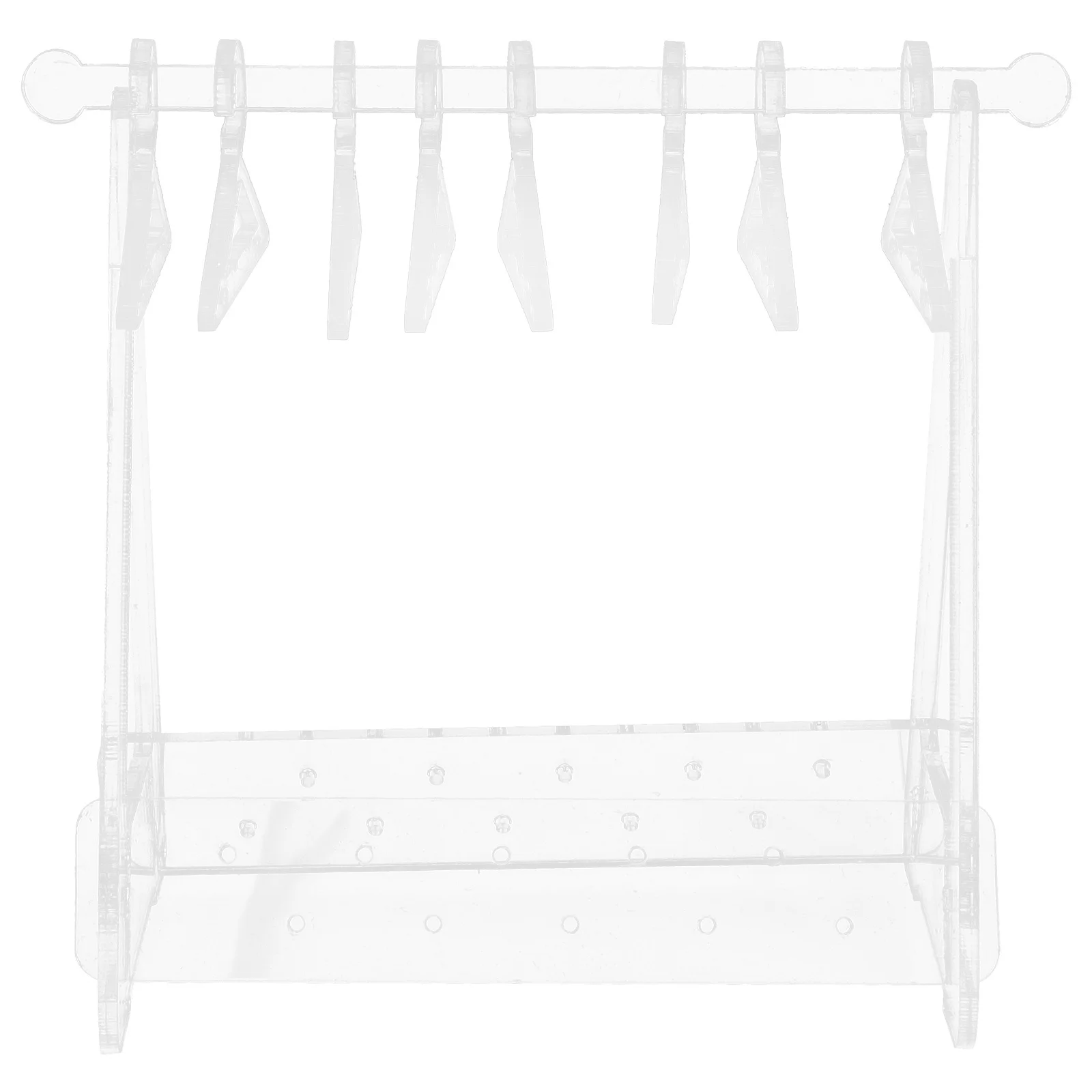 

Набор для хранения украшений: подставка для серег и ожерелья, уникальный дизайн в виде вешалки, органайзер с несколькими отверстиями для серег-подвесок для девочек