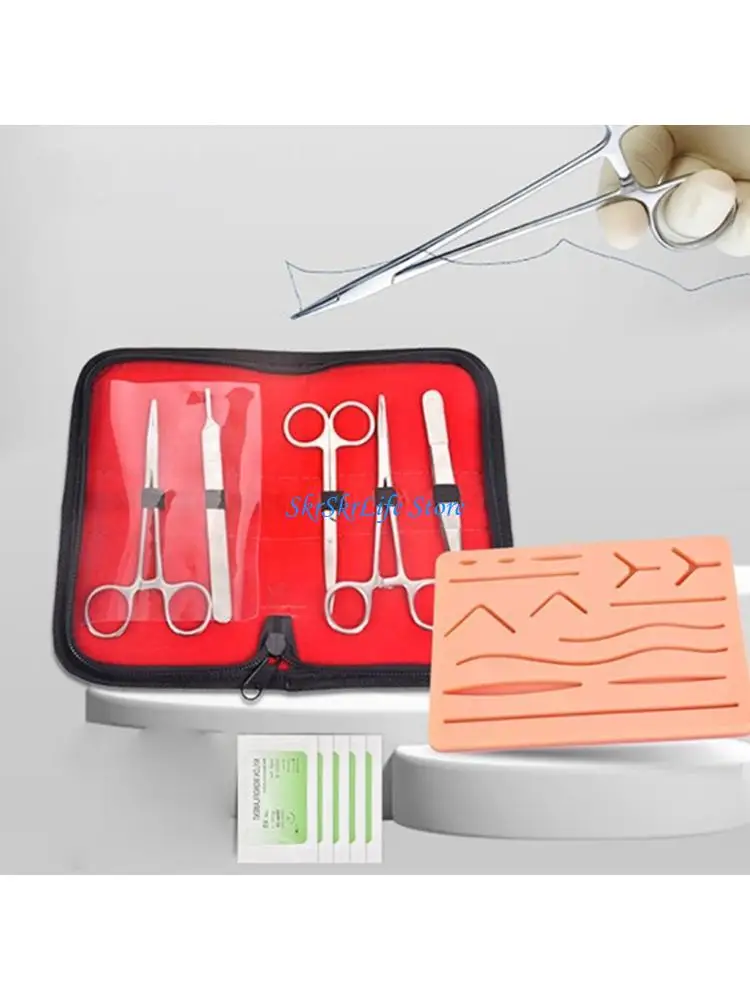 E65E Silicone Skin Model Suture Practice Equipment Set for Students Suture Training