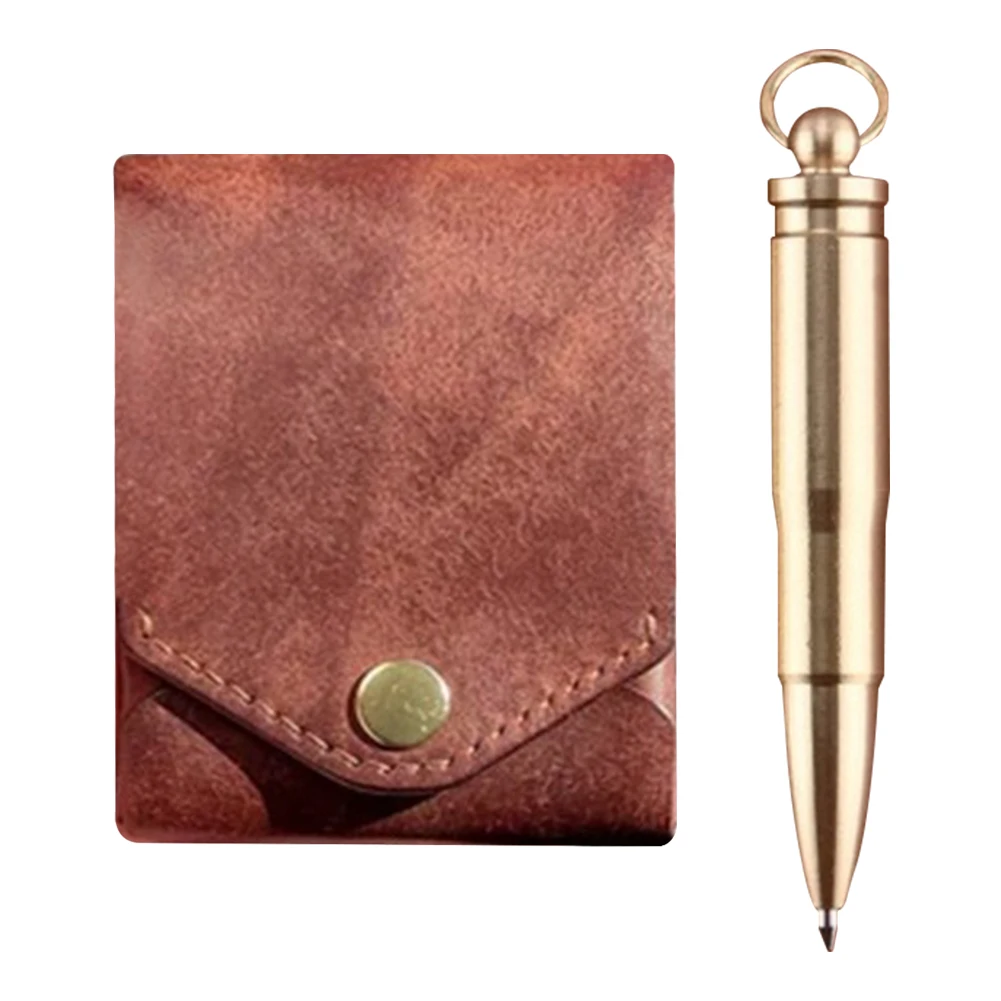 Money Organizer with Built-in Pen Slot  Clip Case Bi-Fold Slim Minimalist Wallet for Daily Commuting Business and Travel