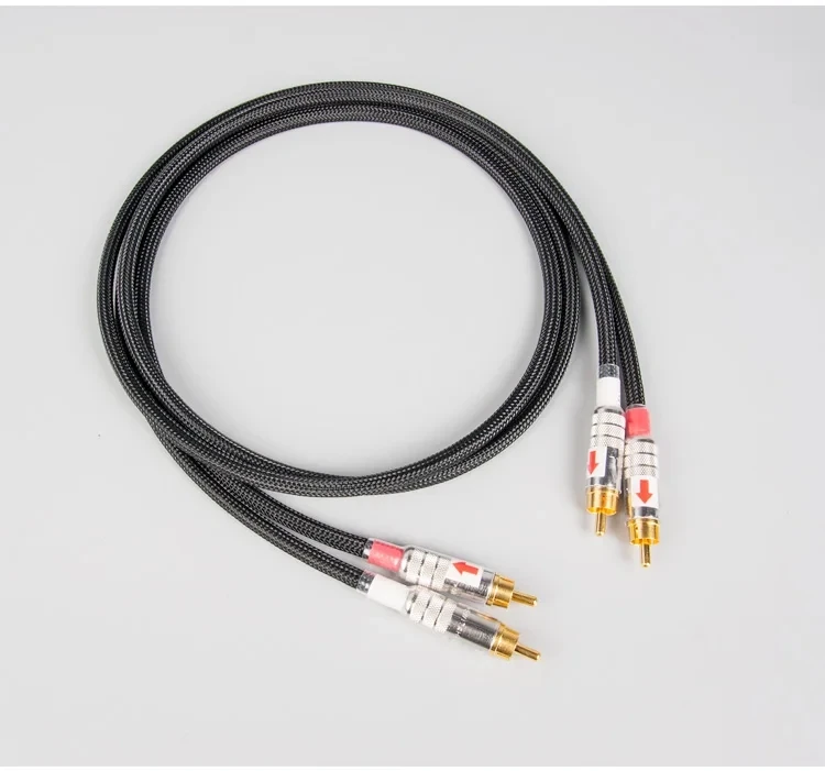 Golden ratio high-purity OFC copper 2x21AWG analog signal cable /Audio cable