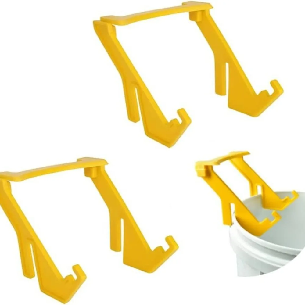 

Yellow Honey Bucket Holder Plastic Reusable Honey Jar Stand Resistant To Deformation Beekeeping Tools Beekeeping Utensils