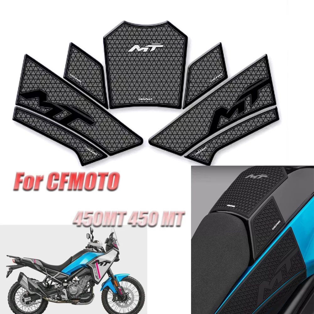 Motorcycle Side Sticker Fuel Tank Decal Protector Traction Pad Cover Decoration Sets For CFMOTO  450MT 450 mt Anti-slip